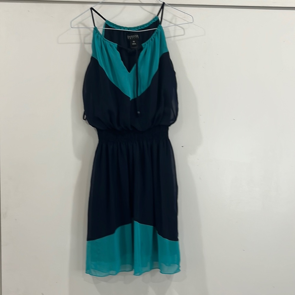 Focused petite women’s sleeveless dress